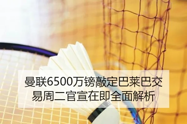 曼联6500万镑敲定巴莱巴交易周二官宣在即全面解析